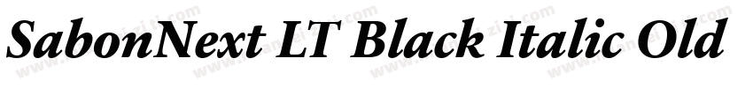 SabonNext LT Black Italic Old Style字体转换